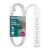 Philips 6 Outlet Power Strip Surge Protector, 6 Ft Power Cord, Designer Braided Extension Cord, Flat Plug, Perfect for Office or Home Décor, 1080 Joules, White, SPC3054WA/37, Pack of 4