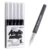 PHOSYNDYE 5 White 1-4mm Brush Tips Acrylic Paint Marker Set