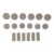 Photosensitive Stamp Pad 18pcs Set 7mm Thick Rubber Stamps Replacement for Scrapbooking Office Supplies Square