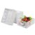 Phyllia 4 PC Baskets Plastic for Shelf Home Kitchen Storage Bin Organizer, Stackable Container Crate for Bedroom Bathroom Office Clothes Beauty(White, 13.3×10.2×5.1)