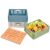 Phyllia Plastic Storage Shelf Baskets Colorful Drawer Organizers 4 Pack Home Kitchen Storage Crate Bin Stackable Food Grocery Container Folding Office Drawer Organiser Transport Box (13.3″x10.2″x5.1″)