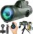 PhysioPhyx Monocular-Telescope 80×100 High Powered Monoculars High Definition for Adults High Powered with Smartphone Adapter Telescope Hunting Wildlife Bird Watching Travel Camping Hiking-Green
