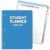 Phyxin Student Planner 2026-2027, Blue Monthly Planner for Academic Year 2026-2027, July 2026- June 2027, Weekly and Monthly School Planner with Tabs, Stickers and 3-Hole Punched, A4 (8.7″ x 11″) Large Daily Planner for Office School Supplies