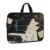Piano Keys with Musical Notes PU Leather Laptop Tote Bag