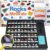 PIBEX Rock Collection Starter Kit – 54 Pcs Assorted Gemstones, Crystals, Rocks & Minerals, with Learning Book & ID Cards, Earth Science Kit Toy, A Geology Gift for Kids & Adults Ages 8+