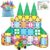 PicassoTiles 101 Piece Magnetic Tile Building Blocks Set with Durable Storage Bag STEM Educational Construction Magnet Toy Kit for Toddlers Preschool Kids Boys Girls Age 3 Plus Indoor Learning PT06