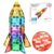 PicassoTiles 30 PCs Magnetic Tiles Travel Size Mini Version Building Block Construction Set for Kids Great Gift Ages 3+ Boys & Girls Preschool Kindergarten Montessori Playing Toys Stacking Fun PTM30