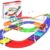 PicassoTiles 45pc Magnetic Tiles Race Track Set With 2 Racing Cars Plus Traffic Accessory Kit STEM Educational Learning Construction Building Magnet Tile Toy For Toddlers Boys Girls Kids Age 3+ PTR451