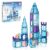 PicassoTiles 72 Piece Magnetic Building Tiles Castle Winter Ice Theme Construction Magnet Block Set with Princess Prince Character Stairs Windows Doors STEM Learning Educational Toy Kids Ages 3+ PT72
