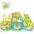 PicassoTiles Magnetic Tile Farm Animal Building Playset with 8 Character Figures STEM Construction Toy for Kids Age 3 Plus Educational Pretend Play Learning Blocks Farmyard Creative Activity Kit PTQ17