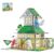 PicassoTiles Magnet Tile Building Blocks Ninja Dojo House Theme STEM Playset with 4 Character Action Figure Ninjas Weapon Accessories Magnetic Tiles Educational Toy Pretend Play Toddlers Ages 3+ PTQ07