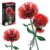 PicassoTiles Red Stem Roses Building 90pc Kit with Magnetic Hold Pieces Creative Flower Construction Toy Hands-On Play Discovery Activity Playset Kids Toys Girls Boys Ages 3+ PBS201