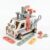 PicoPandax Toddler Tool Kit 44 PCS Police Car Toolbox & Workbench, Wooden Kids Tool Set for Ages 2-4, Montessori STEM Pretend Play Tools, Construction Toys Birthday Gift for Boys Girls