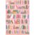 Pictura Blank Note Card – White Cat Sitting on Full Bookshelf