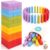 Pidoko Kids Wooden Stacking Building Blocks for Kids – Tumbling Blocks Board Games (49 Pieces)