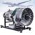 Piefeak DIY Turbofan Engine Model Kit, 1100+ Parts Metal Aeroengine Assembly for Educational STEM Projects and Enthusiasts