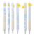 PIEXANGH 6 Pcs 0.5mm Neutral Pens Cute Sea Salt Cheese Writing Pen Retractable Gel Pen Pens for Drawing Journaling
