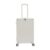 pijopang 24 Inch Suitcase with 3-Digit Lock, Hard Shell Check-in Luggage with Cup Holder & Hook for Travel, Lightweight, White