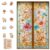 Pikoqunc Wooden Puzzles for Adults,200 Pieces Vintage Glass Floral Gate
