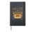 Pilgrim Truck Pugs Thanksgiving Fall Autumn Gift Hardcover Journal, Black