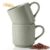 Pilnocok 8 oz Ceramic Small Mugs Set of 2, Green