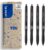 PILOT – Set of 4 FriXion Ball Plus – Ergonomic Eraser Pens – Retractable & Refillable – Made of Recycled Plastic – Black, Blue, Red, Green – Medium Tip