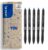 PILOT – Set of 5 FriXion Ball Plus – Ergonomic Eraser Pens – Retractable & Refillable – Made of Recycled Plastic – Blue – Medium Tip