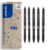 PILOT – Set of 5 FriXion Ball Plus – Ergonomic Eraser Pens – Retractable & Refillable – Made of Recycled Plastic – 2 Black, 1 Blue, 1 Red, 1 Green – Medium Tip