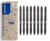 PILOT – Set of 8 FriXion Ball Plus – Ergonomic Eraser Pens – Retractable & Refillable – Made of Recycled Plastic – 2 Black, 2 Blue, 2 Red, 2 Green – Medium Tip