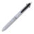 Pilot FriXion Ball Switch 2-in-1 Pen, Erasable 0.38mm (Black/Red/Blue Ink Options) + Oil-Based 0.5mm (Black), Japanese Quality, White Gray Body (PLB31FBS-1-WGY)