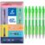 PILOT G-2 07 Neon Green Gel Ink Rollerball Pen, Envelope Pack of 6