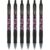 PILOT G2 Premium Gel Roller Pens, Fine Point 0.7 mm, Black Ink, Fashion Collection, Pink Floral Design, Pack of 6