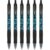 PILOT G2 Premium Gel Roller Pens, Fine Point 0.7 mm, Black Ink, Fashion Collection, Blue Floral Design, Pack of 6