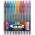 PILOT G2 Premium Gel Roller Pens, Rainbow Gel Pens, G2 Rainbow Colors Pack, 10 Pack Pouch, Bold Point 1.0 mm, Assorted