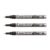 PILOT Set of 3 Super Color Markers Aluminium Body Fine Tip Silver
