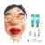 Pimple Popping Squishy Stress Relief Fidget Toy Reusable Silicone Pimple Popper Set Soft Sensory Squeeze Toy with Refill Kit Satisfying Burst Play for Desk Relaxation Large Size (PoutFace)