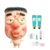 Pimple Popping Squishy Stress Relief Fidget Toy Reusable Silicone Pimple Popper Set Soft Sensory Squeeze Toy with Refill Kit Satisfying Burst Play for Desk Relaxation Large Size (SquishFace)