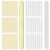 PINE & LINEN 50pcs 4.5inch Acrylic Popsicle Sticks (Clear & Gold)