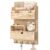 Pine Wood Key Holder Wall Mount with Drawer for Home Decor, NaturalWood