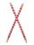 Pink and Gold Wooden Dandiya Sticks, Navratri Dance Set