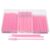 Pink Beauty Tool Cleaning Set with 100 Cotton Swabs, 50 Lip Wands