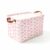 Pink Bow Storage Basket Waterproof Canvas Collapsible Organizer Bin with Leather Handles for Toys, Blankets, Closet & Nursery Decor, Duck Themed Gifts Basket