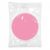 Pink Cotton Velour Powder Puff, Round Face Sponge for Loose, Washable Reusable Makeup Tool