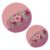 Pink Floral Flowers Glitter Trivet Mat 2PCS Round Woven Potholders Kitchen Table Countertop Protector Hot Pads Farmho