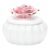 Pink Jewelry Box Decorative Storage Jar Ceramic, Rose Pattern with Lid