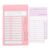 Pink Plastic Self Discipline Check in Chart for Students and Teens