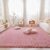 Pink Rabbit Plush Area Rug for Bedroom Living Room Sofa,6’X9′ Faux Fur Fluffy Shaggy Rectangular Square Rug for Kids Teen Girls Room,Furry Carpet Rug for Nursery Baby Room Decor for Teenage