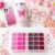 Pink & Rose Flatback Rhinestones, 24 Grids, Multi-Size 3mm 4mm 5mm 6mm, Crystal AB Sparkle, for Nails, Phone Cases, Tumblers & DIY Crafts