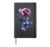 Pink Rose Petal, Botanist, Garden, Gardening, Flower, Rose Hardcover Journal, Black