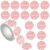 Pink Rose Thank You Roll Stickers, 300PCS, 1.18 Inch